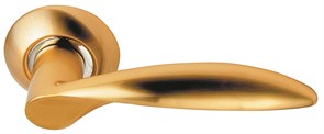 Ручка дверная на круглой розетке  Archie S010 X10II матовое золото