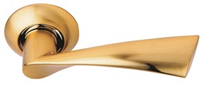 Ручка дверная на круглой розетке  Archie S010 X11II матовое золото