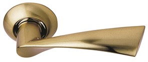 Ручка дверная на круглой розетке  Archie S010 X11BB античная бронза