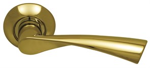 Ручка дверная на круглой розетке  Archie  SILLUR X11 P.GOLD золото