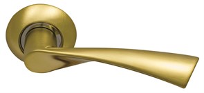 Ручка дверная на круглой розетке  Archie  SILLUR X11 S.GOLD золото матовое