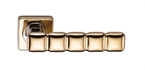 Ручка дверная на квадратной розетке  Archie  SILLUR C202 P.GOLD золото
