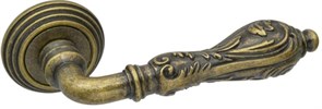 Ручка дверная на круглой розетке  Adden Bau PALAZZO V201 AGED BRONZE Состаренная бронза