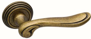 Ручка дверная на круглой розетке  Adden Bau ISOLA V209 AGED BRONZE Состаренная бронза