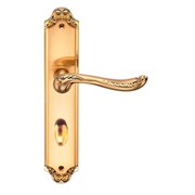 Ручка дверная на планке Archie Genesis ACANTO S. GOLD (OL) матовое золото с фиксатором