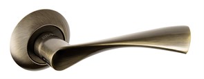 Ручка дверная на круглой розетке  Bussare CLASSICO A-01-10 ANT.BRONZE Античная бронза