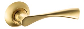 Ручка дверная на круглой розетке  Bussare CLASSICO A-01-10 S.GOLD Золото матовое