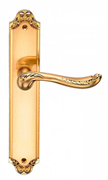 Ручка дверная на планке Archie Genesis ACANTO S. GOLD (PS) матовое золото проходная