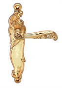 Ручка дверная на планке Archie Genesis RIZO S. GOLD (PS) матовое золото проходная