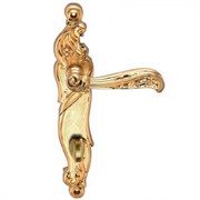 Ручка дверная на планке Archie Genesis RIZO S. GOLD (OL) матовое золото с фиксатором